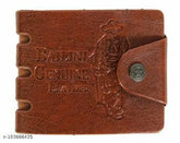 Faux leather wallet, 2 compartments, solid color, free size (11cm x 9cm), perfect for daily use, Sonrisa Boys Casual design