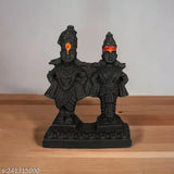 Resin Lord Shri Vitthal Rukmini idol statue for temple decoration, home, car, or pooja room - Indian God figurine
