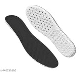 Black unisex athletic insoles for formal and sports shoes, antibacterial for running, walking, hiking, and working (39-40 size)