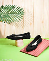 Premium PVC solid wedge heel slip-ons for women & girls, comfortable ballerina shoes from FROH FEET