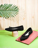 Premium PVC solid wedge heel slip-ons for women & girls, comfortable ballerina shoes from FROH FEET