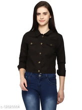 Redtilt full sleeve solid women's jacket, cotton, long sleeves, vibrant red color, XL size from India