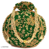 Embroidered synthetic pouch, vogue women's accessory, 14cm x 16cm