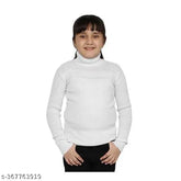 Winter woolen striped high neck for kids, warm and cozy winter wear for all ages