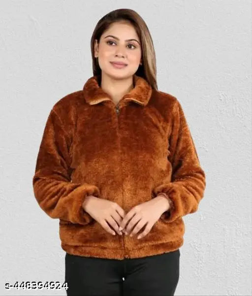 Classic retro wool dress with long sleeves, solid color on mannequin