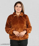 Classic retro wool dress with long sleeves, solid color on mannequin