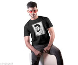 Cotton half sleeve bio washed printed T-shirt featuring Virat Kohli, roach paper apparel for men in round neck style with short sleeves, designed by newcomer designer. Made in India