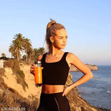 Clear, leak-proof glass water bottles (pack of 3), eco-friendly choice for travel and home use