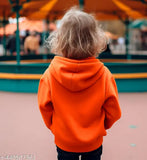 Kids printed cotton hoodie (1-2yrs), vibrant design on front, soft & warm winter wear