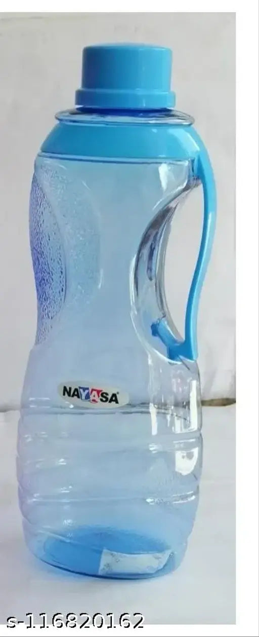 Multicolor Yarendra Export 1600ml Fridge Bottle Set of 6 pcs, reusable and recyclable plastic water bottles with handles on a table