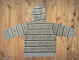 Cotton blend kids sweat hoody, soft and comfy for 6-24 months in french terry style from India