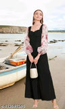 Lycra net Bollywood-style jumpsuit, available in S-XXL, Indian handcrafted fashion apparel