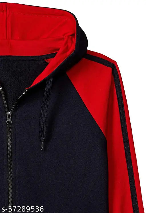 Cotton ONCH kids hoodie, solid pattern in slim fit style with two pockets and zip closure - ideal for winter wear (5-6 years)