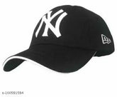 Black embroidered cotton baseball cap, onesize, trendy adjustable design, suitable for both men and women