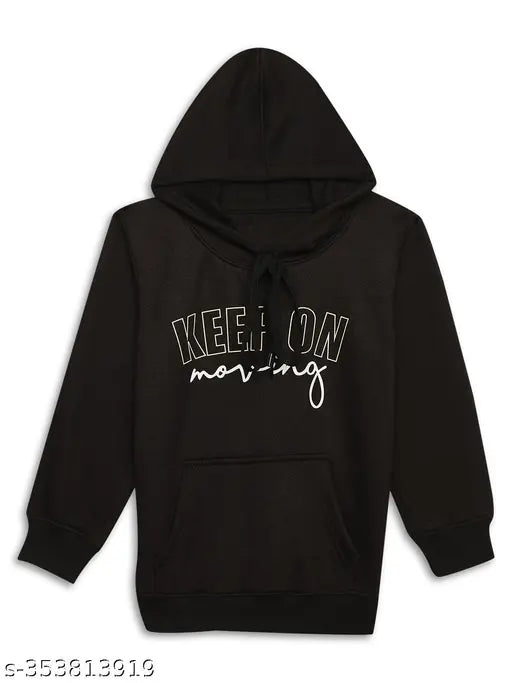 Multicolor printed cotton fleece sweatshirt boys pack (2), stylish hooded layered outfit for active play in cool weather