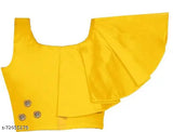 Stylish kids' cotton blend taffeta silk lehenga cholis, solid color with mirror work, perfect for ages 3-16 years, Indian brand collection on Gillkart