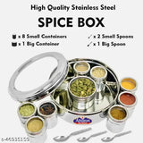 Stainless steel airtight containers, unique jars for various storage needs, 8.5 cm height x 8.5 cm length x 22.5 cm breadth, made in India