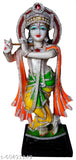 Resin Krishna Idol, 11cm tall, handcrafted with multi-colored clothes and jewels, bright and contrasting color combination