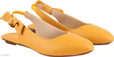 Synthetic point bow belliie for casual wear, india-made women's slip-on shoe with solid design and bow detail