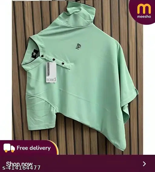 Men's premium cotton blend Henley t-shirt, short sleeves, solid color, size M, L, XL. Made in India