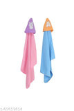 Fleece hooded baby blanket pack of 2, soft fleece for mild winter, fun cartoon print, India origin