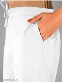 Black and white cotton women's trouser combo set - alluring, versatile, Indian-made