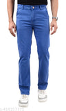 Skyblue denim jeans for men, stylish and trendy with stretchable fit. Solid pattern, available in sizes 28-40. Made in India