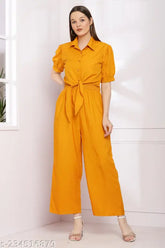 Stylish XXL poly crepe jumpsuit with shrug for women, ideal for parties, weddings, or business events - Indian-made