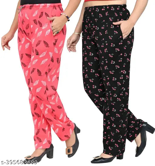 Maxi length cotton pyjamas set for women, soft & comfortable loungewear