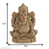 Eco-friendly biodegradable Ganesha Idol, handcrafted ceramic Matti Ganpati, positivity & wealth decor