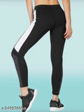 Black solid lycra A.S jeggings: stylish gym wear for women, perfect for workouts and yoga