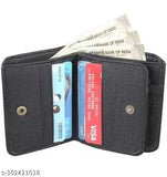 Solid leather Tommy Wallet, 5 compartments, free size (10cm x 10cm), Indian craftsmanship