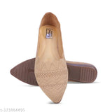 Indian-made solid mesh women's ballerinas - slip-on, Ind-5 to Ind-9 sizes