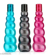 Unbreakable 1000ML leakproof water bottles set, checkered pattern, BPA-free, perfect for fridge, office, sports, school, gym, yoga (Pack of 3)