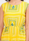 Pretty glamorous rayon sleeveless printed net jumpsuit for women, XS-XXL, India origin