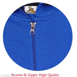 Cotton blend unisex kids jacket/hoodies in solid colors - Kidbee® for 9-16 years, perfect winterwear from India