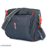 Solid polyester unisex sling bag, perfect for office, travel, and daily essentials