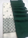 Georgette saree with separate Dola silk blouse, elegantly crafted, free size, Indian origin