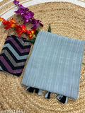 Georgette striped Bollywood saree with printed net blouse, shining line, free size (5.5m saree, 0.8m blouse)