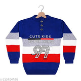 Modern stylish woolen sweater for kids, unisex, long sleeves, printed pattern. Cozy and trendy winter wear for boys and girls. Made in India. #KidsFashion #TrendySweaters #WinterWear #UnisexStyle #BoysAndGirlsFashion #StylishKids #CozyAndChic #WoolenSweater #ModernKidsWear #FashionForKids