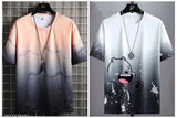 Printed polyester short-sleeve T-shirt S, M, L, XL from India