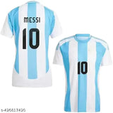Argentina Messi Men's Jersey 2024, polyester football jersey with printed net design, short sleeves, size XS