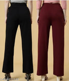 Women's viscose rayon trousers by H & S Clothing House, solid net color, elevate activewear or lounging wardrobe