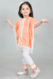 Cotton kids kurta set with embroidery, suitable for ages 12 months to 5 years. Indian ethnic wear in A-line style pyjamas with self-design patterns
