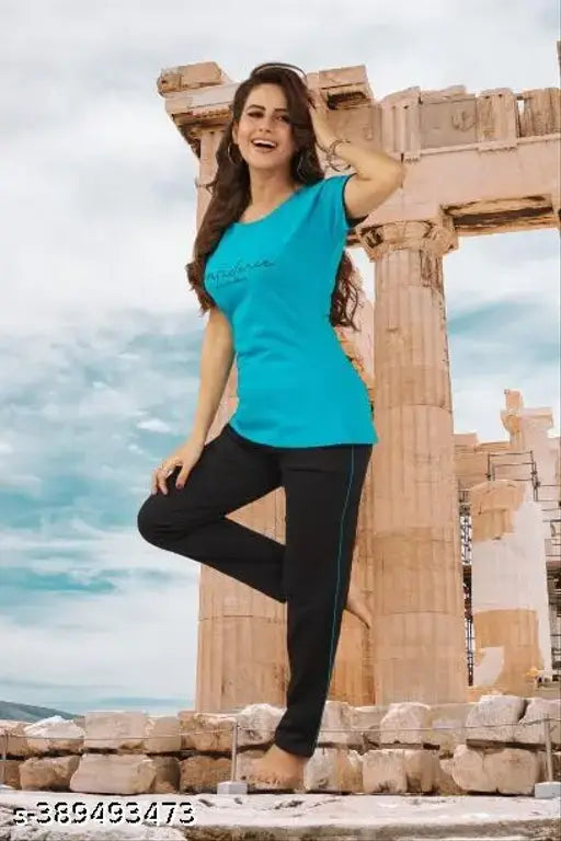 Sumeer Special 100% cotton rama colors night suit for girls & women, soft 180 GSM fabric, comfortable and trendy pyjama set