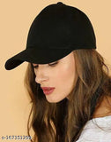 Cotton Solid Baseball Cap - Trendy Pack of 1 for Women, Men, Girls, Boys (India)