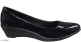 Patent leather slip-on ballerinas by Toshina Shoes King - comfortable women's King Bellies feeling stylish, India origin