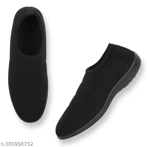 Textured textile slip-on rokovok running shoes for ladies, stylish ballerina footwear - India