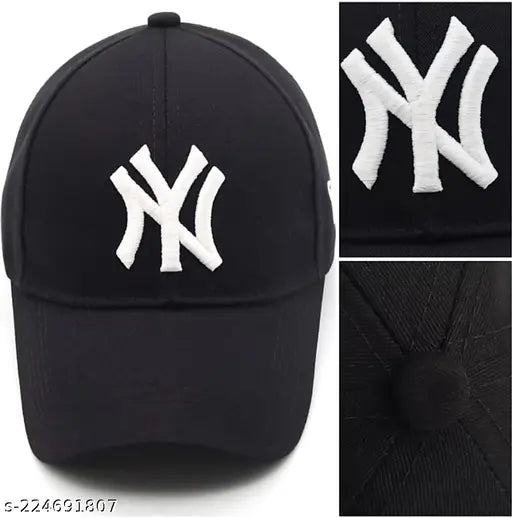 Cotton cricket team cap, embroidered with 3D design, unisex onesize from India