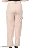 Beige cargo pants with pockets